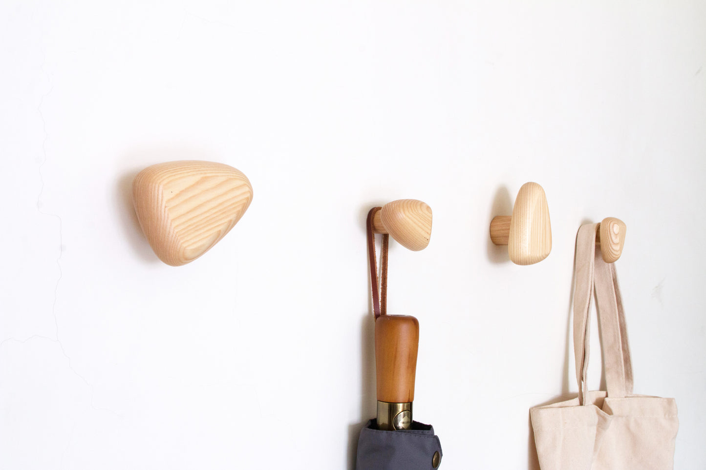 Cosymple Pebble Wood Wall Hooks